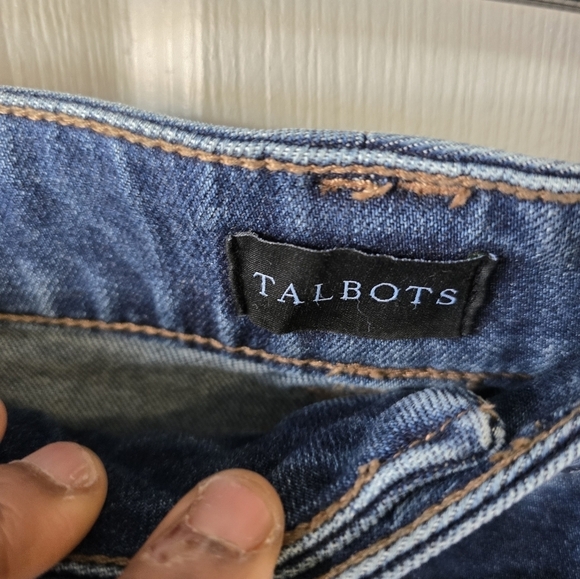 Talbots Jeans Womens 14P Blue Stovepipe Stretch Denim High Rise 36×24 - Picture 8 of 12